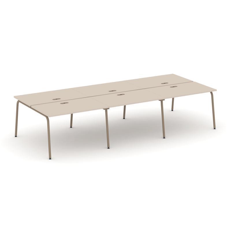 Estetica Рабочая станция 6 мест ES.D.RS-6.2-LK 3540*1500*750