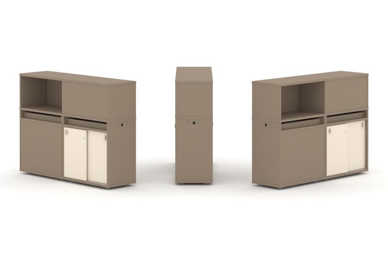 Estetica Набор №20. Тумба двойная+низкая надставка ES.NB.2N-20 1500*410*1135