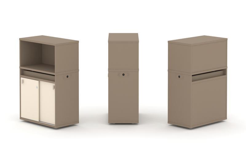 Estetica Набор №3. Тумба одиночная+низкая надставка ES.NB.1N-3 750*410*1135